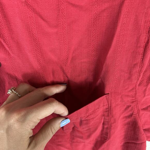 Paradise Collection Short Sleeve Button Up Silk Shirt Mens Small Hawaiin Relaxed - Picture 5 of 10